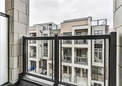 a view from a window of a building at Luxe Toronto Townhome, Rooftop Terrace, Parking in Toronto