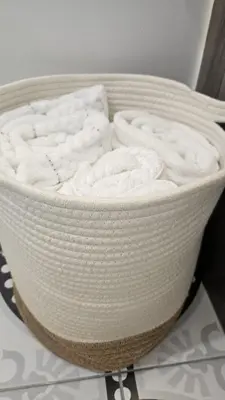 a basket sitting on top of a table at Serenity Inn in Niagara Falls