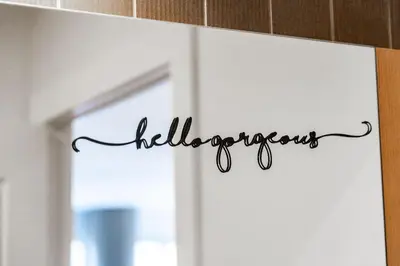 a sign on a door with the word welcomes at PARC LOFT Penthouse with 4bd-WFH-PS5-CN Tower Views in Toronto