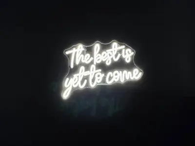 a neon sign that says the best offete come at Luxury Stay Near Niagara Falls in Niagara Falls