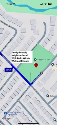 a map of the city of philadelphia with a red marker at Modern 1-Bedroom Apartment - Near Airport & Toronto Downtown in Brampton