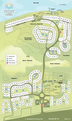 a site map of a resort at The Tree Frog - 12 Pine Forest in Cherry Valley