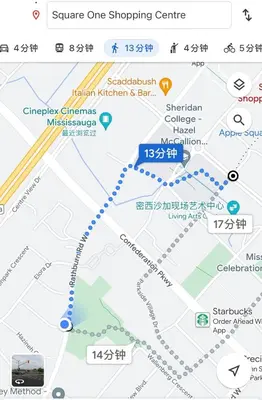 a map of the china singapore shopping centre at F3 Spacious room with 2 queen beds and TV in Mississauga