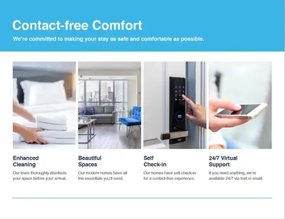 a screenshot of a hotel room with a person holding a tablet at Chic 2BR Basement Suite 2BR Toronto Getaway near Downtown - The Roland in Toronto