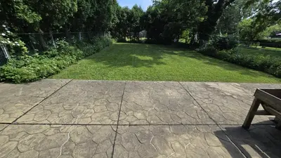 a park with a bench and a grass field at Spacious, Peaceful & Perfectly Located - 4BR,3BA in London