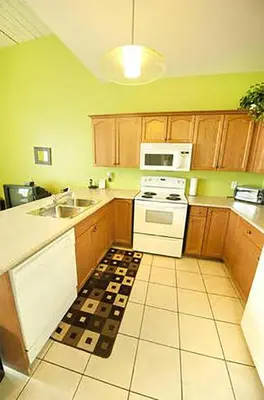 a kitchen with a stove and a sink in it at Superior 4 in Niagara Falls