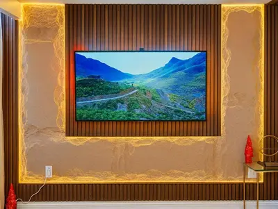 a painting of a road on a wall at Luxury 3BR Near Pearson Airport Free Parking in Toronto