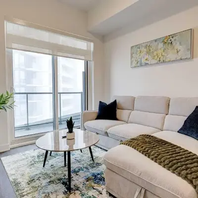 Stylish Downtown Suite with Patio & City Views