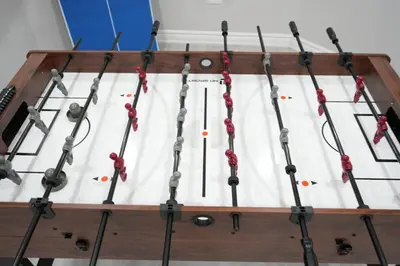 a group of tools hanging from a wall at Large Family Favorite Spacious 6-Bedroom Home in Brampton