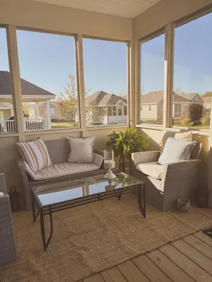 a living room with two couches and a coffee table at The Magnolia - 37 Butternut in Cherry Valley