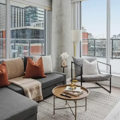 Stunning 2BR Downtown Condo w Huge Private Patio