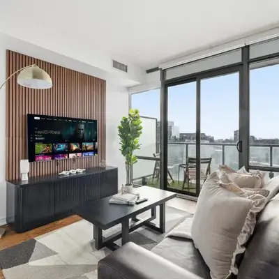 Chic Bay St Condo Skyline Views 55 TV