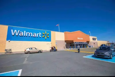 a walmart store with cars parked in a parking lot at Amazing Spacious house in Center of Richmond hill in Richmond Hill