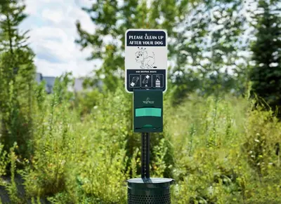 a parking meter with a sign on top of it at Home2 Suites By Hilton Brantford in Brantford