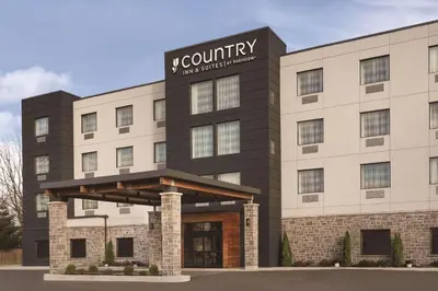 a rendering of the front of a building at Country Inn & Suites by Radisson, Belleville, ON in Belleville