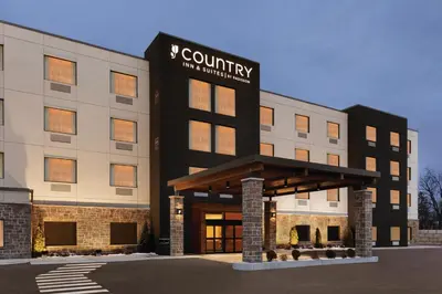 a rendering of the front of a building at Country Inn & Suites by Radisson, Belleville, ON in Belleville