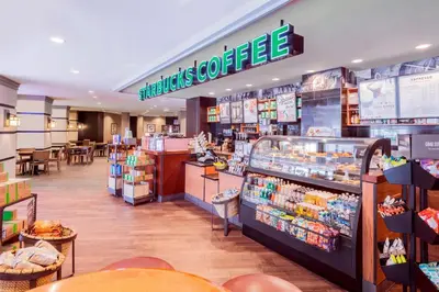 a grocery store with a store front filled with products at Wyndham Grand Fallsview Hotel in Niagara Falls
