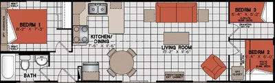 a drawing of a floor plan of a house at Vine Ridge Resort - Cottages in Niagara on the Lake