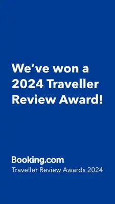 a blue sign that says weve won a traveler review award at Top Floor of House in S Vaughan All to Yourself in Vaughan