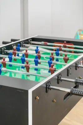 a table with billiard balls on top of it at Modern 4 Level home-Game room/Parking/Near Airport in Mississauga