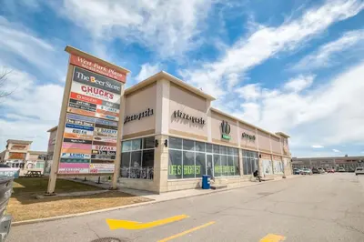 a large building with a sign in front of it at The Ultimate Staycation in Bradford