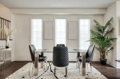 a dining room with a table and chairs at Relax, Refresh and Recharge Peaceful Space in Bradford